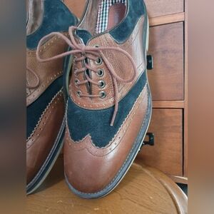 Johnston & Murphy Suede & Leather Men's Brown Ellington Spectator_9